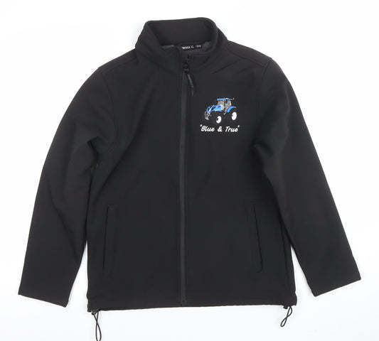 Boys UK Size 13-14 Years Impact Black Soft Shell