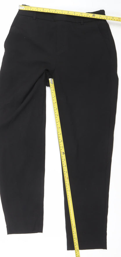 Mens UK Size 12 Studio Regular Fit Casual Business Travel Black Trousers