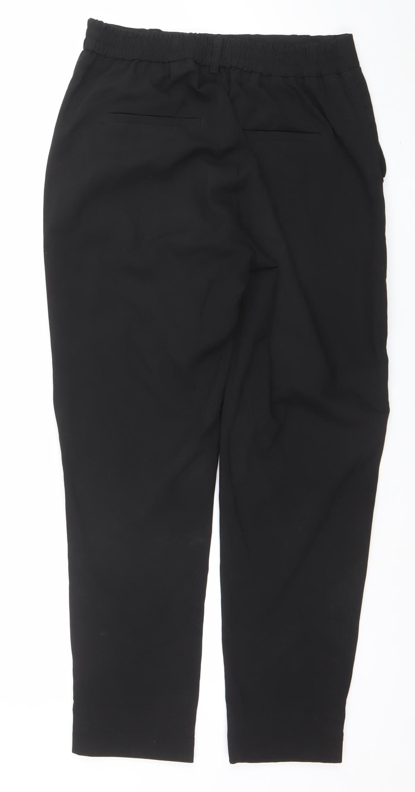 Mens UK Size 12 Studio Regular Fit Casual Business Travel Black Trousers