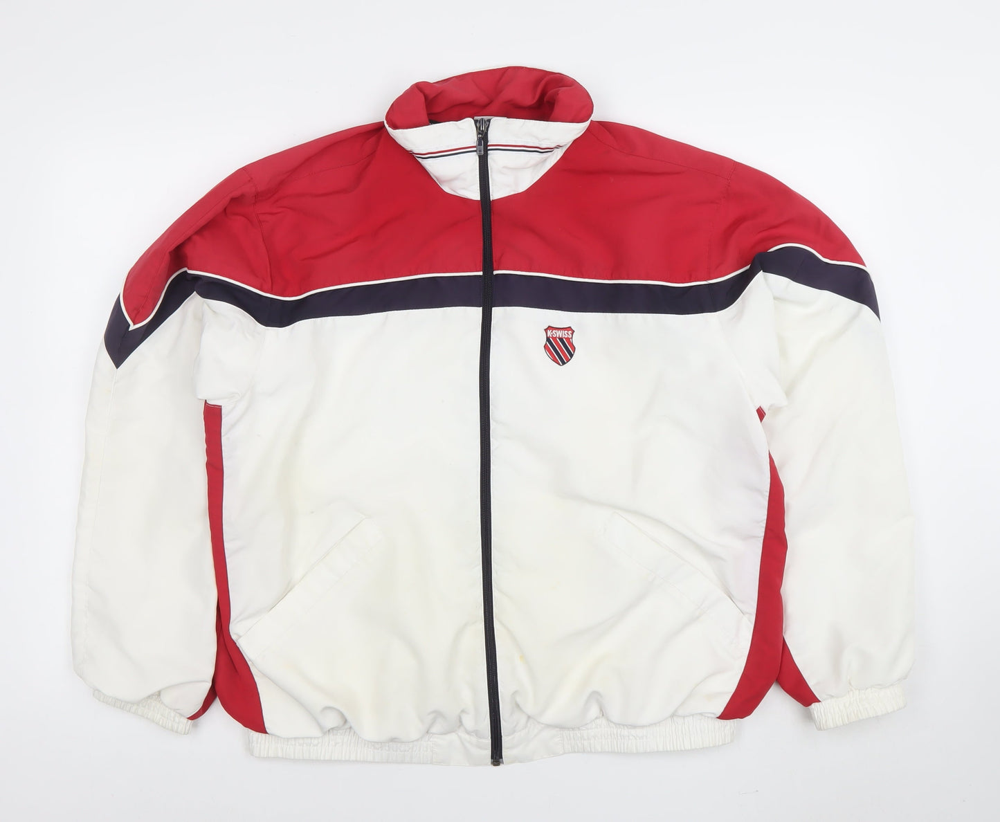 Mens UK Size M K-Swiss White Bomber Jacket