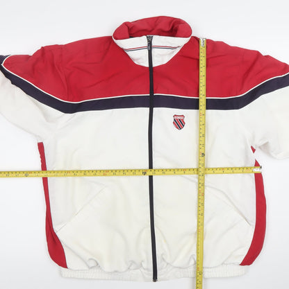 Mens UK Size M K-Swiss White Bomber Jacket