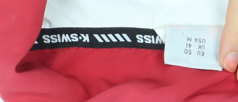 Mens UK Size M K-Swiss White Bomber Jacket