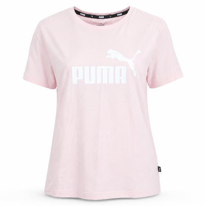 Womens UK Size M PUMA Pink Basic T-Shirt
