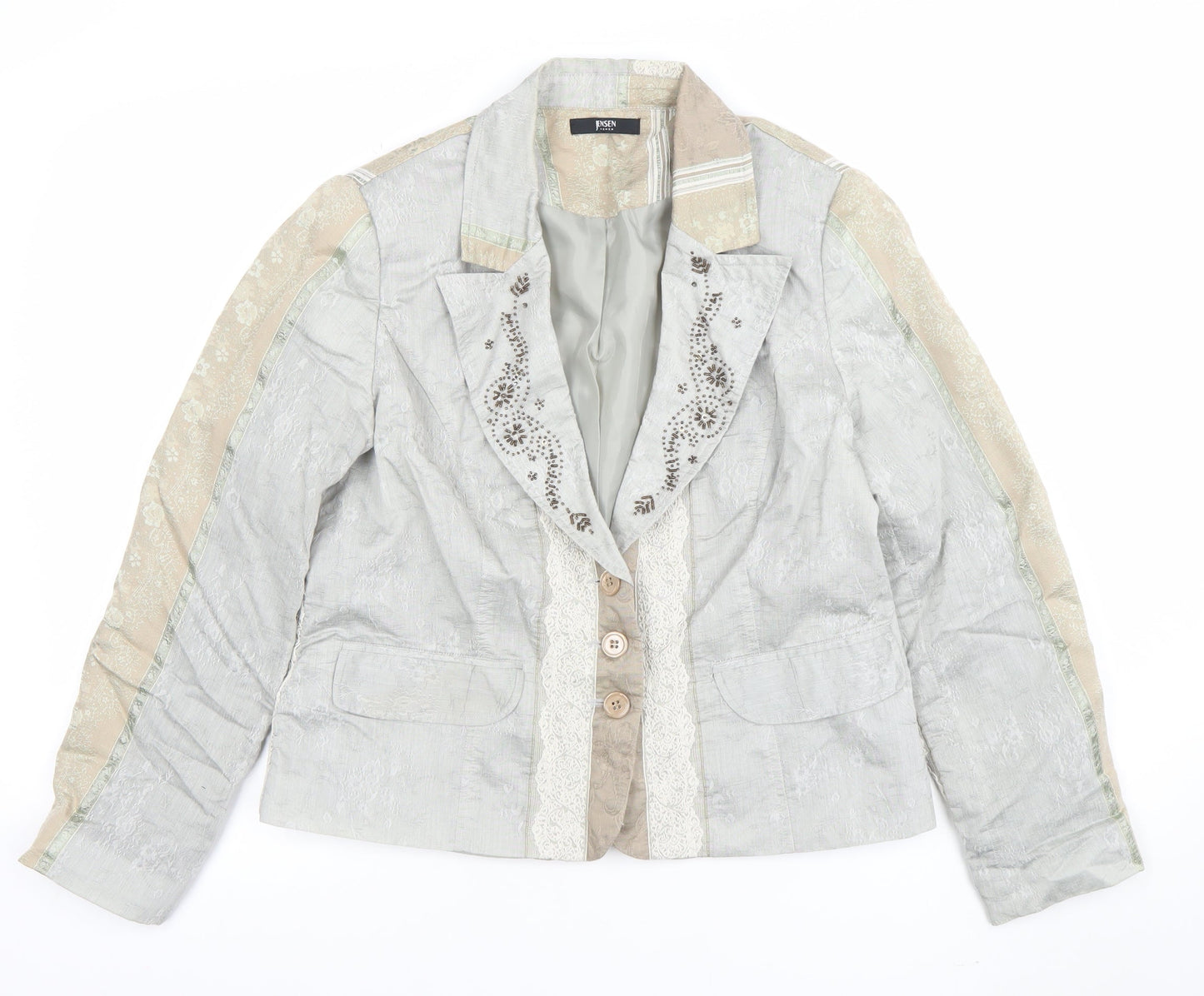 Womens UK Size 14 Jensen Regular Beige Blazer