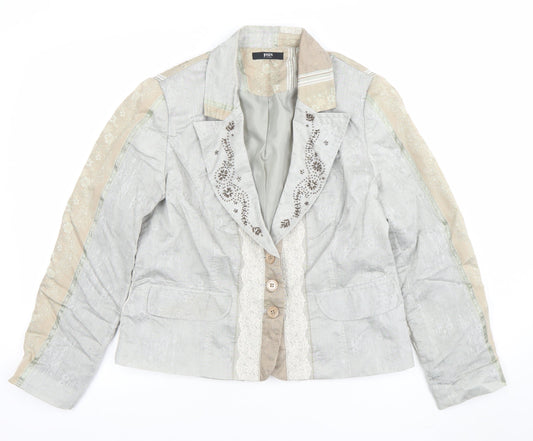 Womens UK Size 14 Jensen Regular Beige Blazer