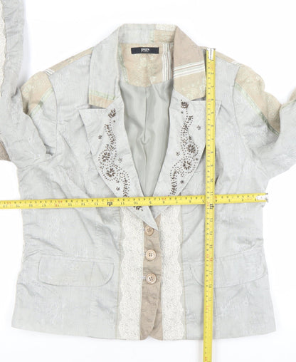 Womens UK Size 14 Jensen Regular Beige Blazer