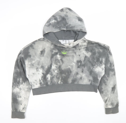 Womens UK Size XS adidas Grey Pullover Hoodie