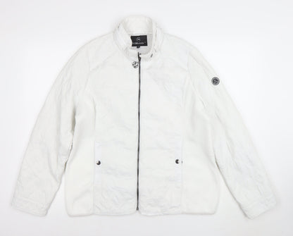 Womens UK Size 12 Normann White Quilted Coat