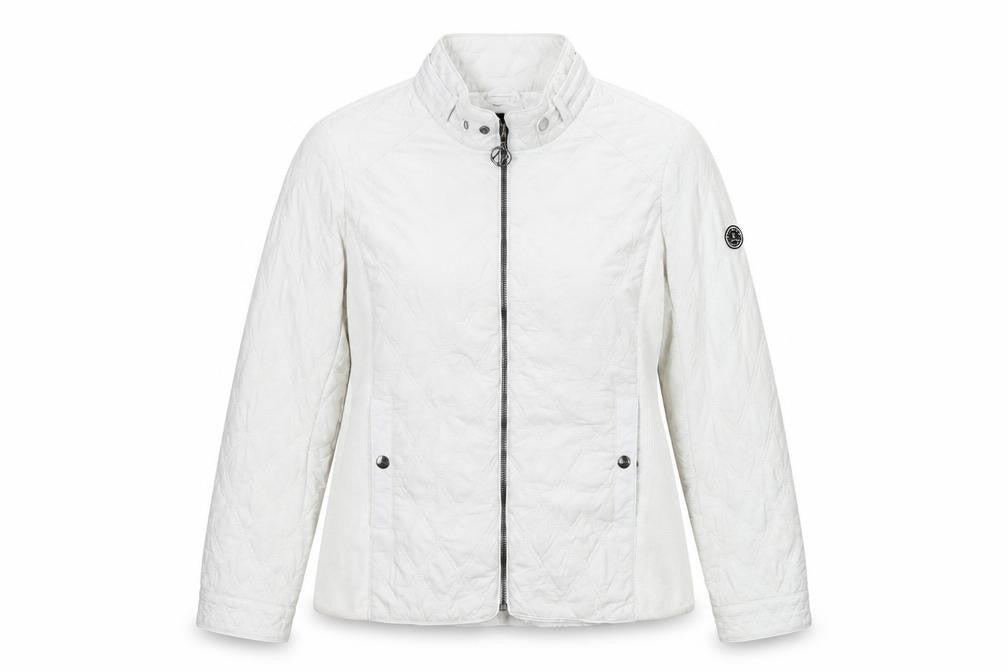 Womens UK Size 12 Normann White Quilted Coat