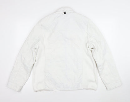 Womens UK Size 12 Normann White Quilted Coat