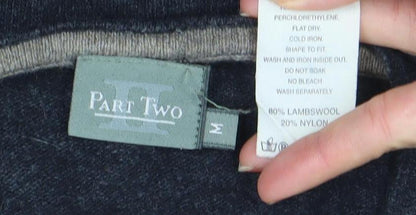 Mens UK Size M Part Two Grey Pullover Jumper