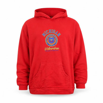 Womens UK Size M SINAN Red Pullover Hoodie