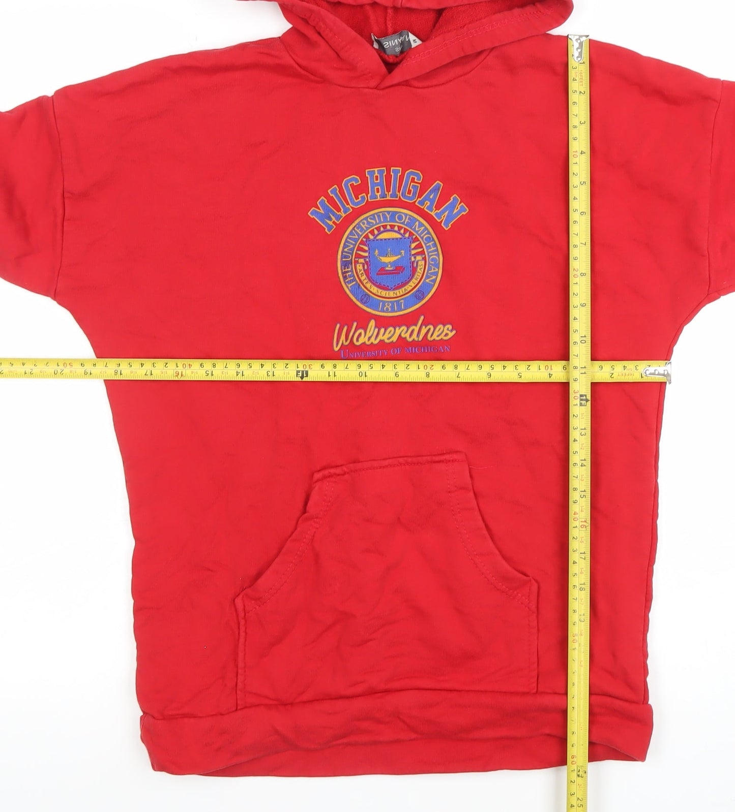 Womens UK Size M SINAN Red Pullover Hoodie
