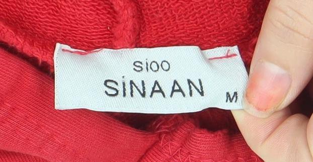 Womens UK Size M SINAN Red Pullover Hoodie