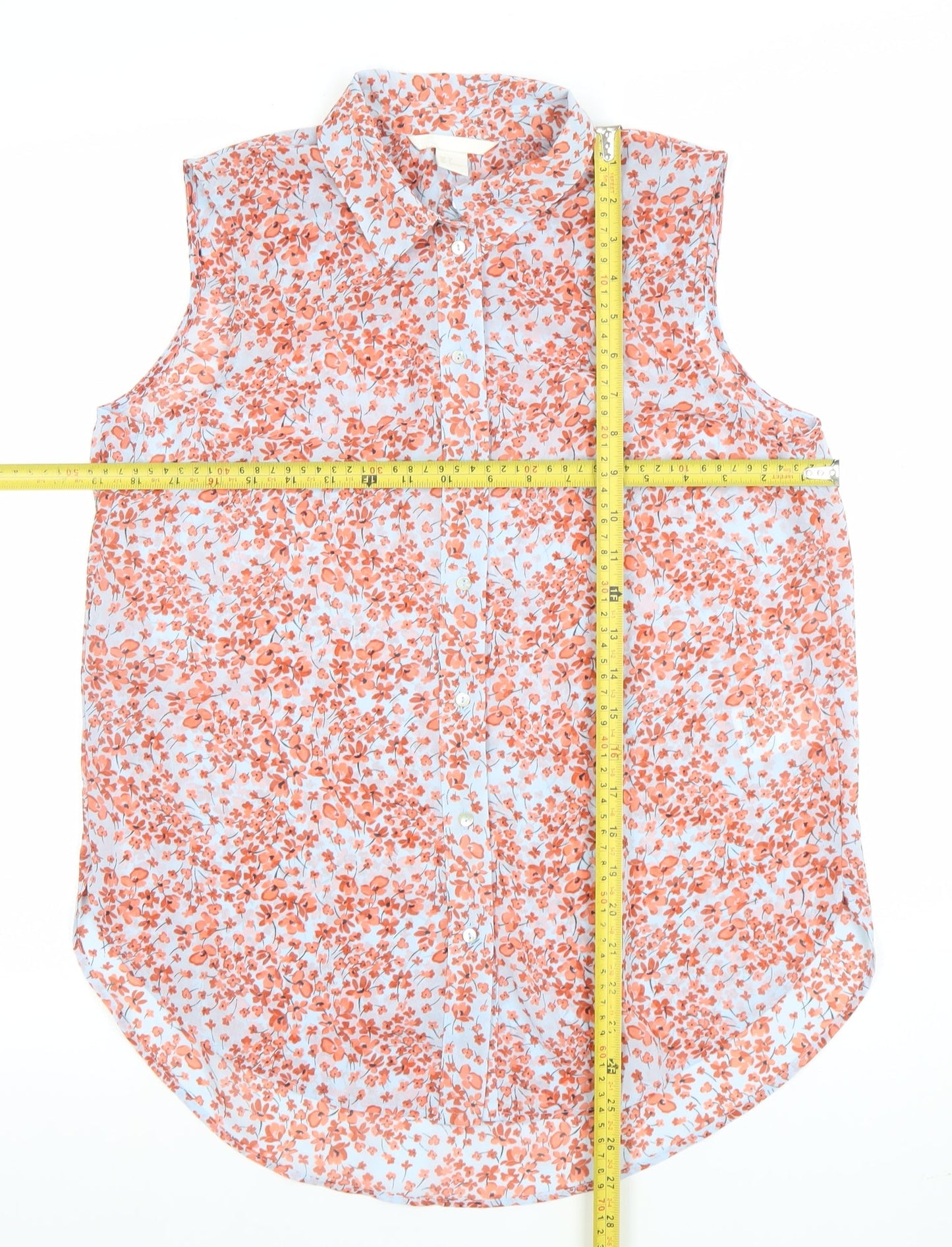 Womens UK Size 8 H&M Multicoloured Basic Button-Up