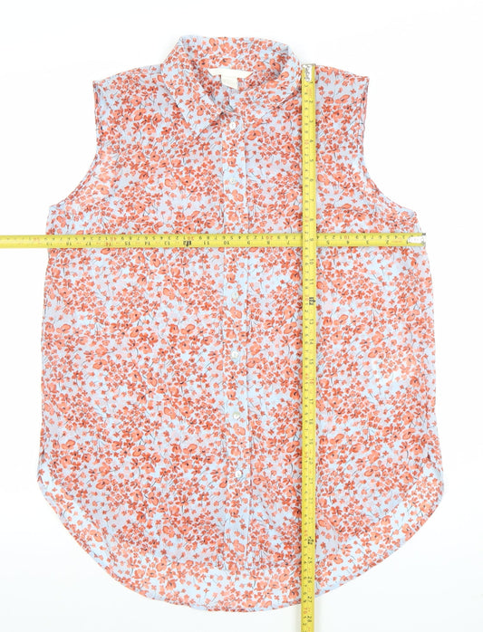Womens UK Size 8 H&M Multicoloured Basic Button-Up