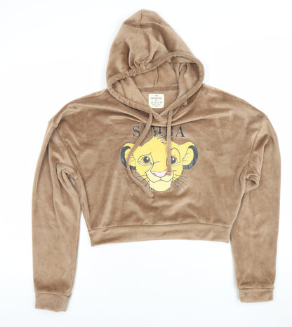 Womens UK Size XS Disney Beige Pullover Hoodie