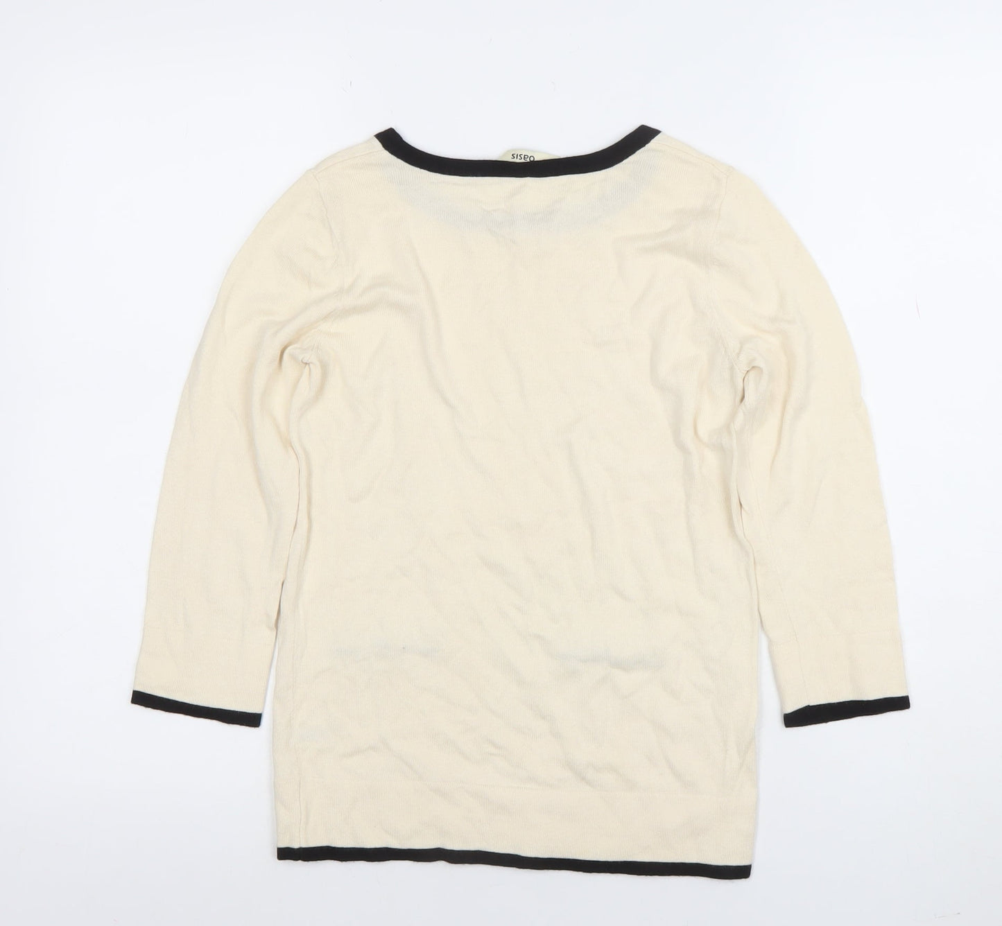 Womens UK Size XS Oasis Ivory Tunic Blouse