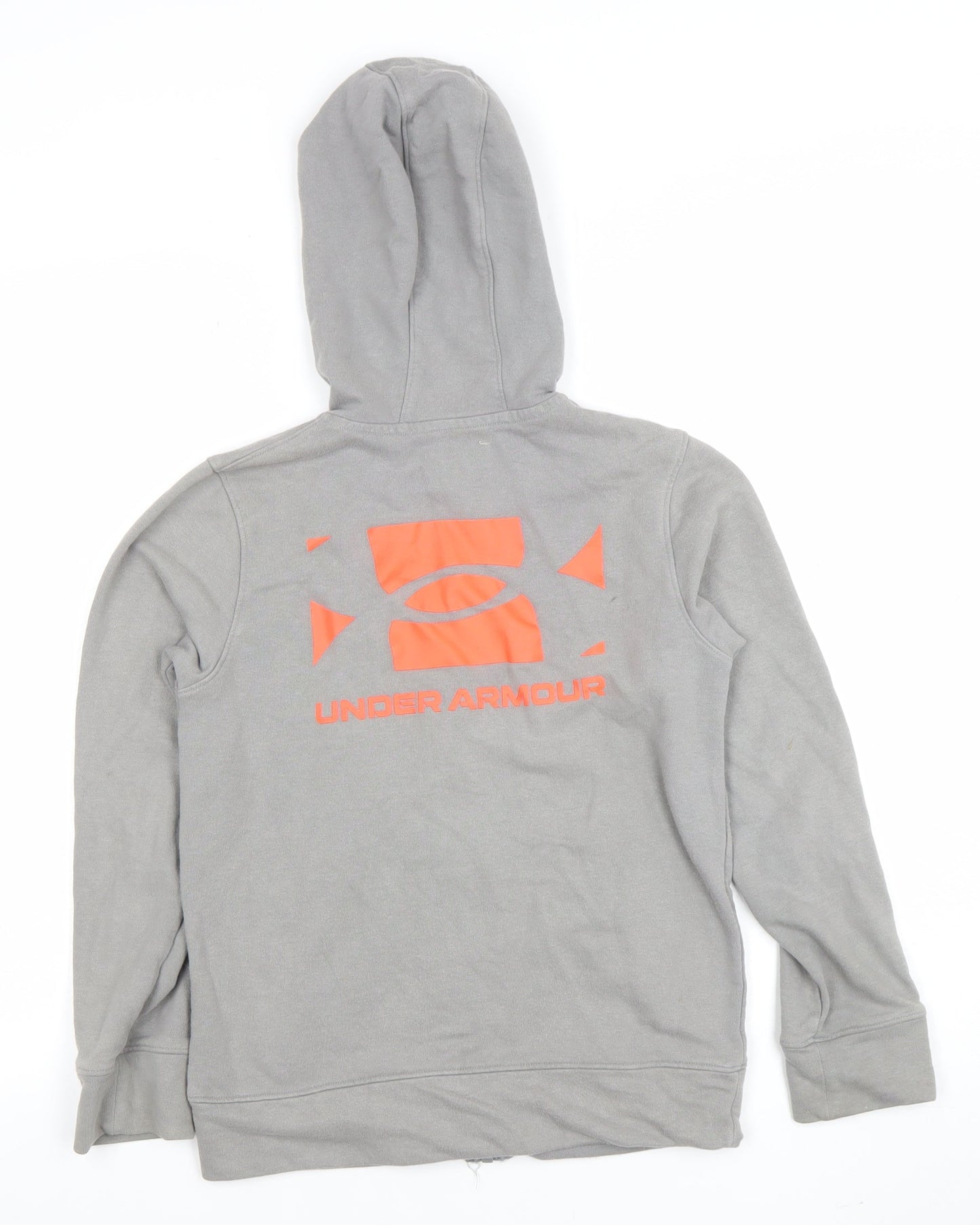 Boys UK Size M Under armour Grey Full Zip Hoodie