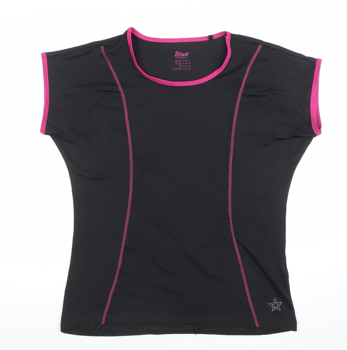 Unisex Adults UK Size M Crivit Black Gym & Training Running & Jogging Yoga Cycli