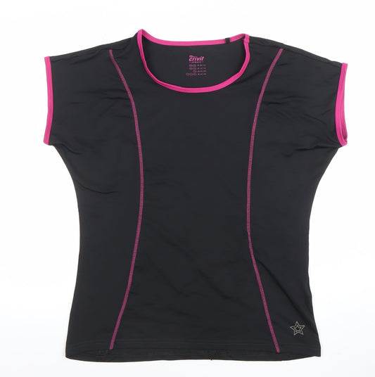 Unisex Adults UK Size M Crivit Black Gym & Training Running & Jogging Yoga Cycli