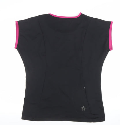 Unisex Adults UK Size M Crivit Black Gym & Training Running & Jogging Yoga Cycli