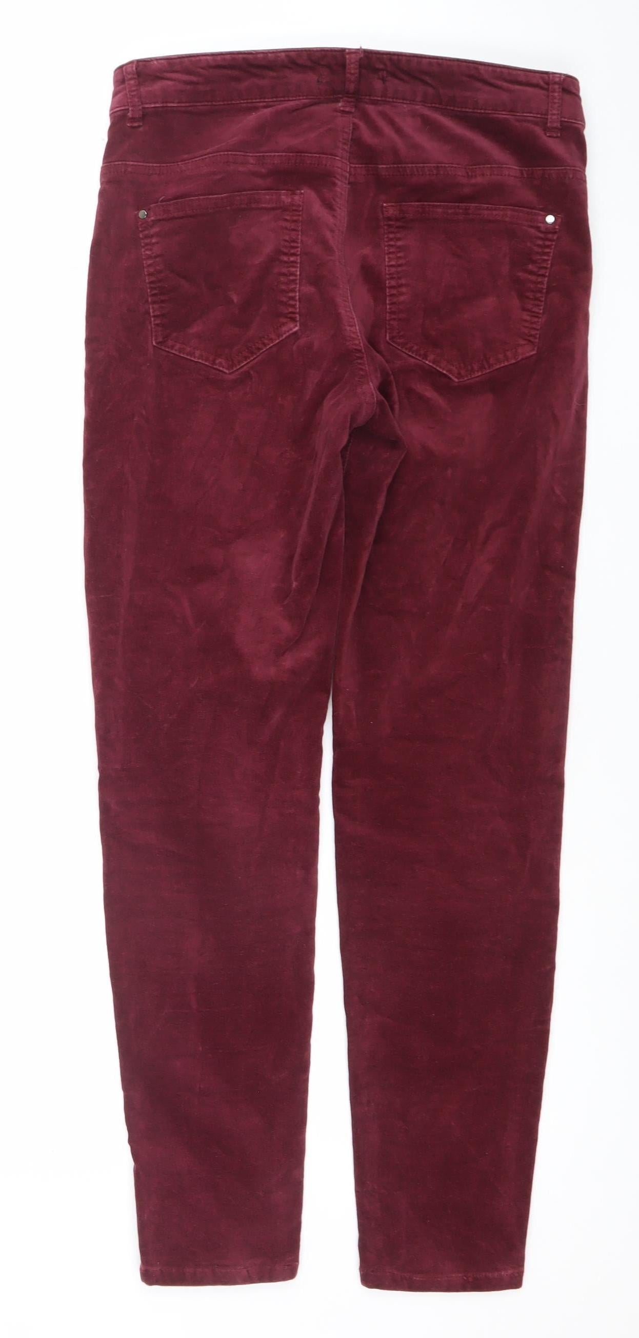 Womens UK Size 8 Blue 73 Slim Fit Skinny Red Jeans