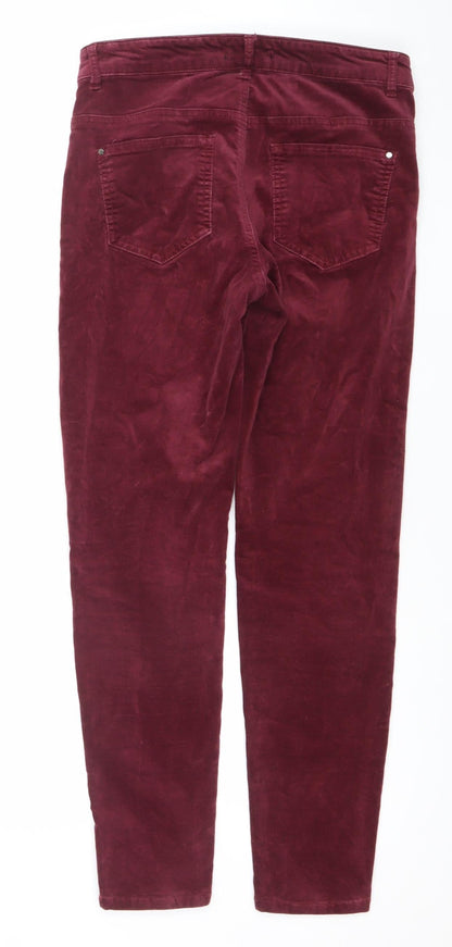 Womens UK Size 8 Blue 73 Slim Fit Skinny Red Jeans