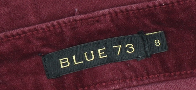 Womens UK Size 8 Blue 73 Slim Fit Skinny Red Jeans
