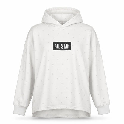 Womens UK Size L Converse White Pullover Hoodie