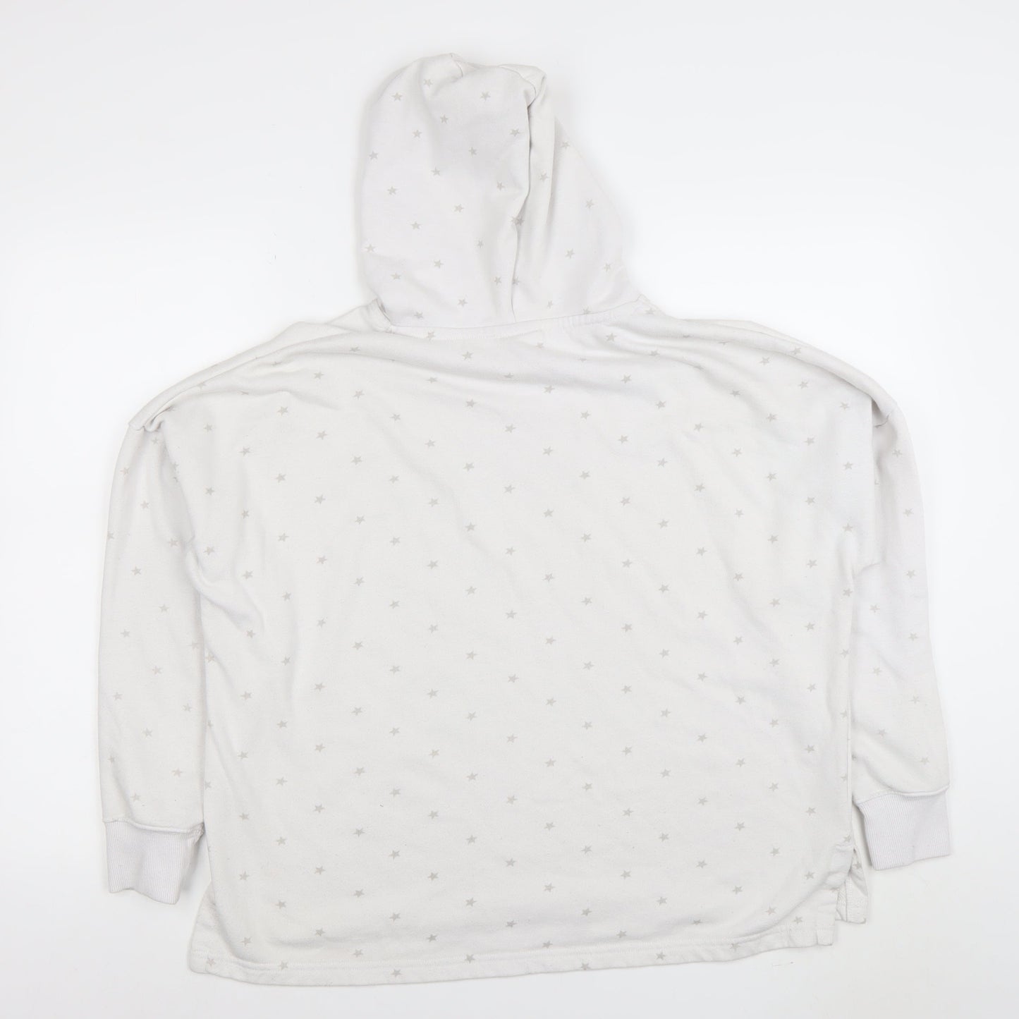 Womens UK Size L Converse White Pullover Hoodie