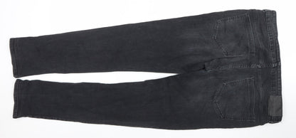 Mens UK Size L D.Co Certified Slim Fit Skinny Black Jeans