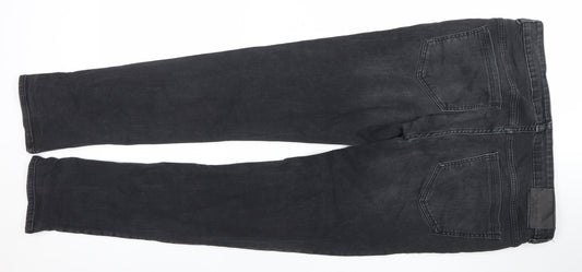 Mens UK Size L D.Co Certified Slim Fit Skinny Black Jeans