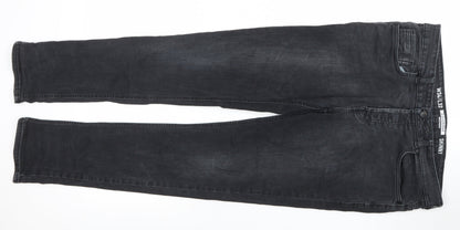 Mens UK Size L D.Co Certified Slim Fit Skinny Black Jeans