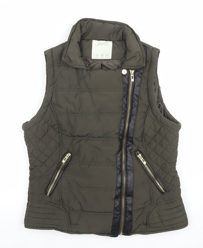 Womens UK Size 12 Denim Co Green Quilted Coat