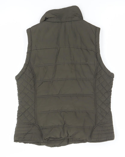 Womens UK Size 12 Denim Co Green Quilted Coat