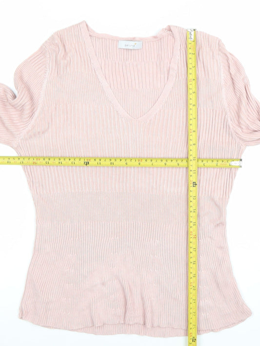 Womens UK Size 16 Marks and Spencer Pink Pullover Jumper