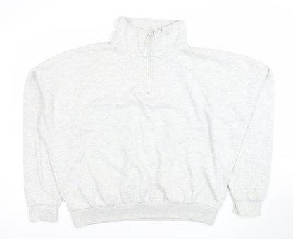 Mens UK Size L Boohoo Grey Pullover Sweatshirt