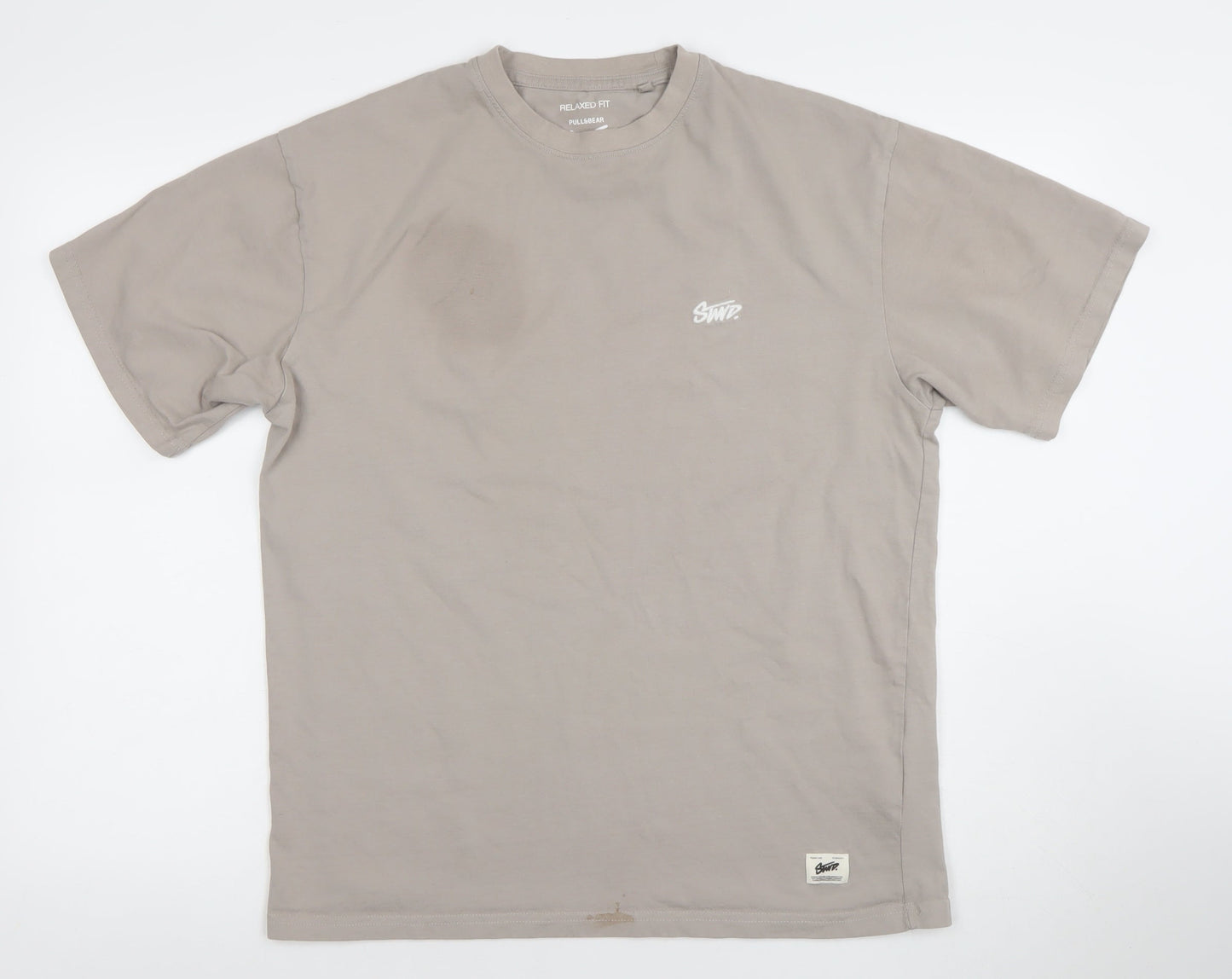 Mens UK Size S Pull&Bear Beige  T-Shirt