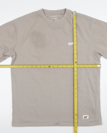 Mens UK Size S Pull&Bear Beige  T-Shirt