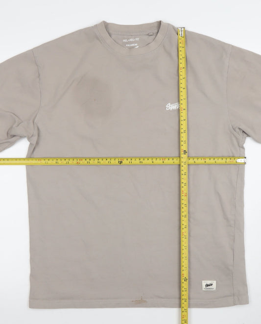 Mens UK Size S Pull&Bear Beige  T-Shirt