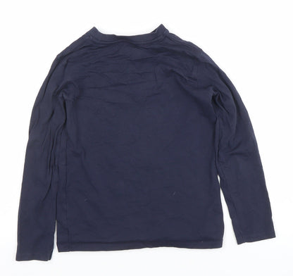 Boys UK Size 8-9 Years Dunnes Stores Blue Basic T-Shirt