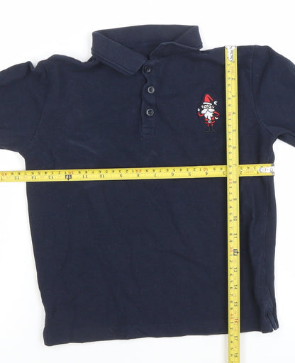 Boys UK Size 8-9 Years Dunnes Stores Blue Basic Polo