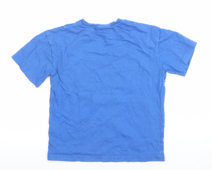 Boys UK Size 7 Years Marvel Blue Basic T-Shirt