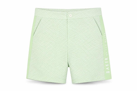 Ted Baker Boys Green Chino Shorts 8 Years Cotton Blend Summer Casual