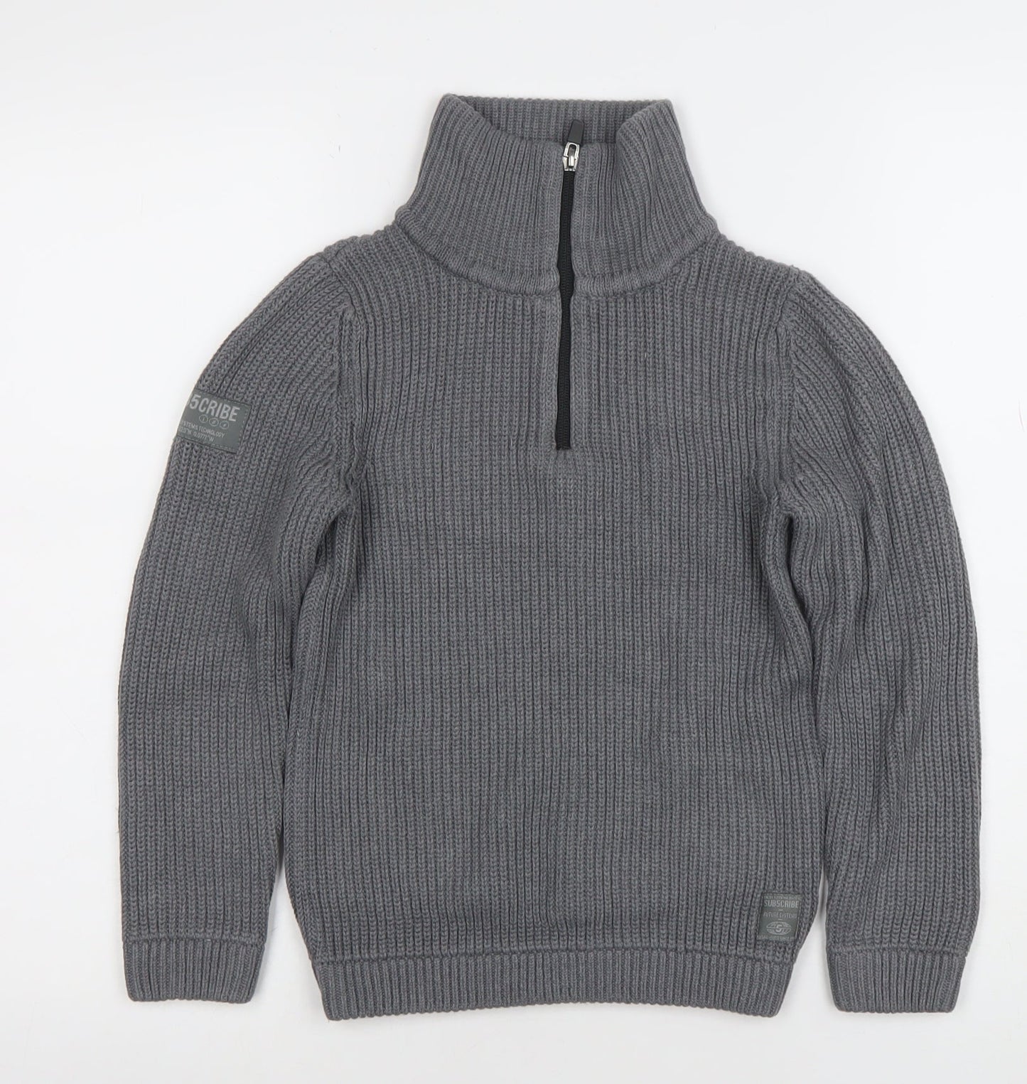 Boys UK Size 8 Years NEXT Grey Pullover Jumper