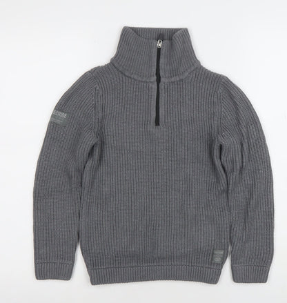 Boys UK Size 8 Years NEXT Grey Pullover Jumper
