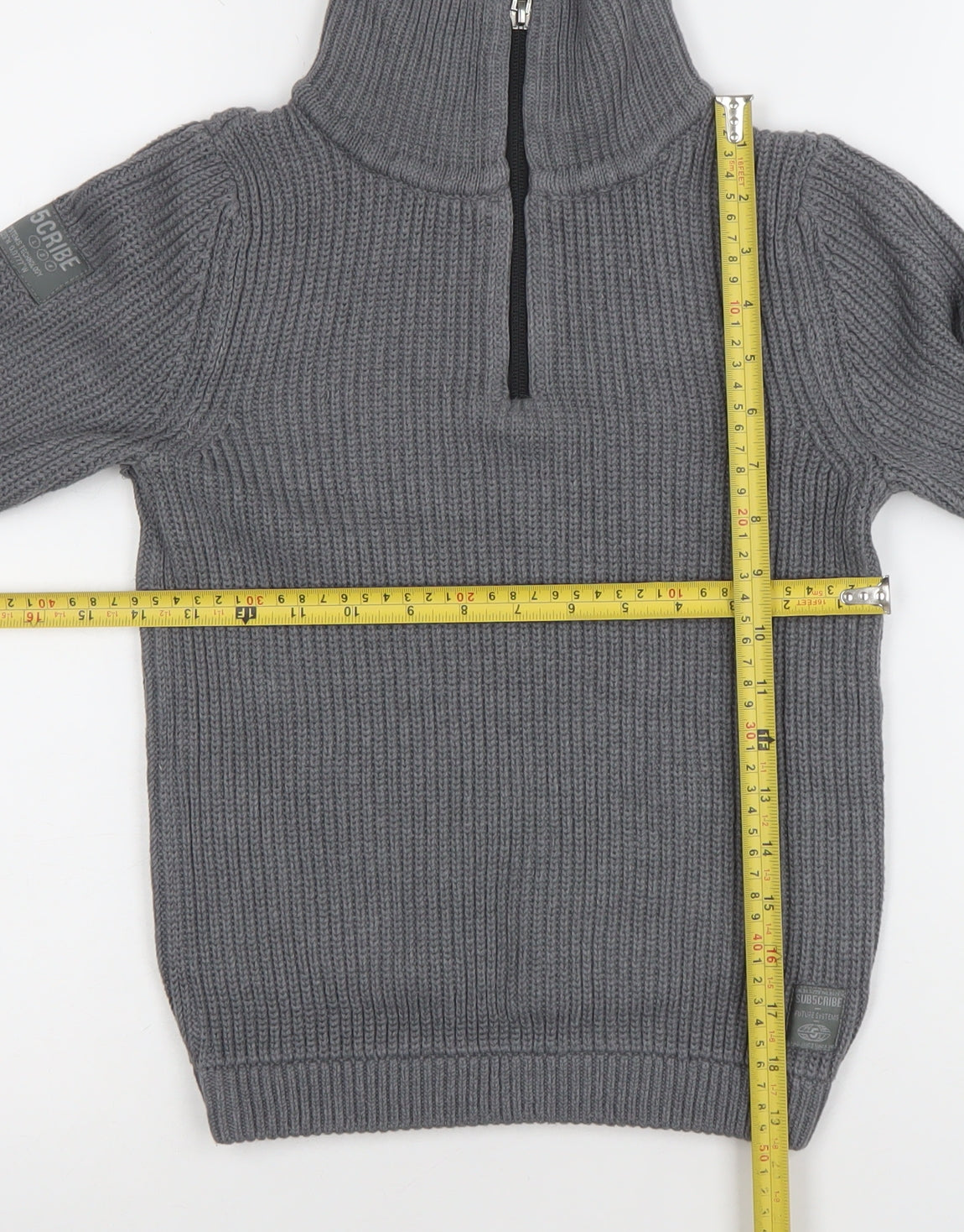 Boys UK Size 8 Years NEXT Grey Pullover Jumper