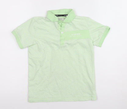Boys UK Size 8 Years Ted Baker Green Basic Polo