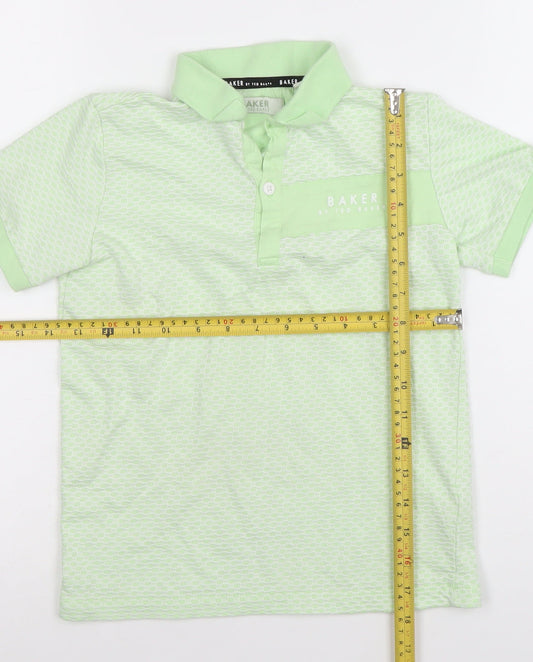 Boys UK Size 8 Years Ted Baker Green Basic Polo